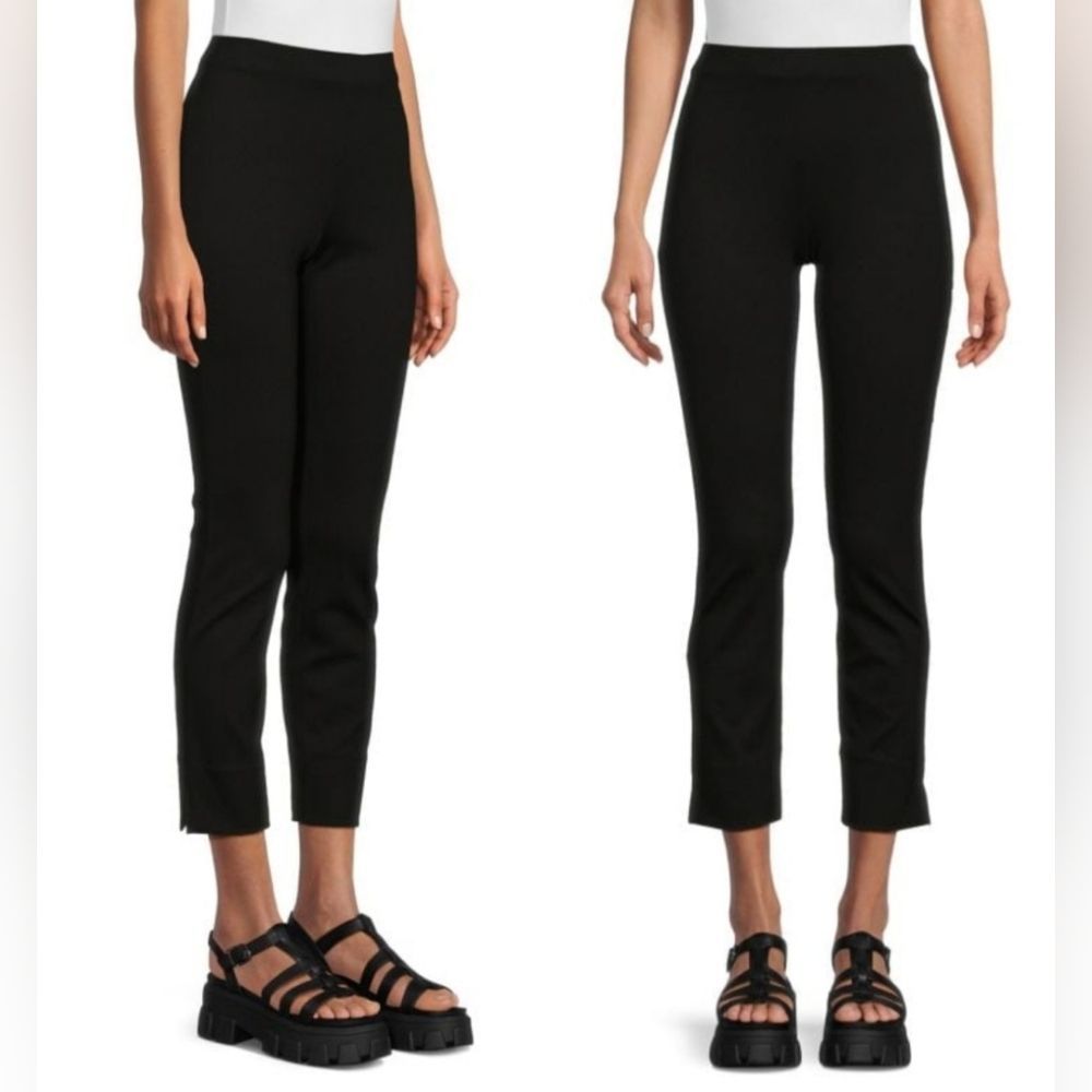 VINCE Slim Fit Cropped Pants Leggings Women's Black Size S NWT